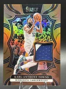 2024-25 Panini Select Prizm Tri- Color Patch Karl-Anthony Towns #TM-KAT /49 - Picture 1 of 3