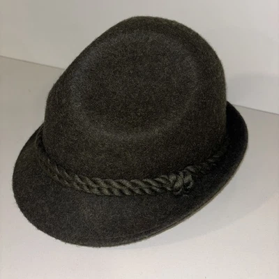 GERMANY VINTAGE AUTHENTIC Deutscher Wanderhut OKTOBERFEST  FEDORA HAT:US70/8EU56 - Image 1 of 4