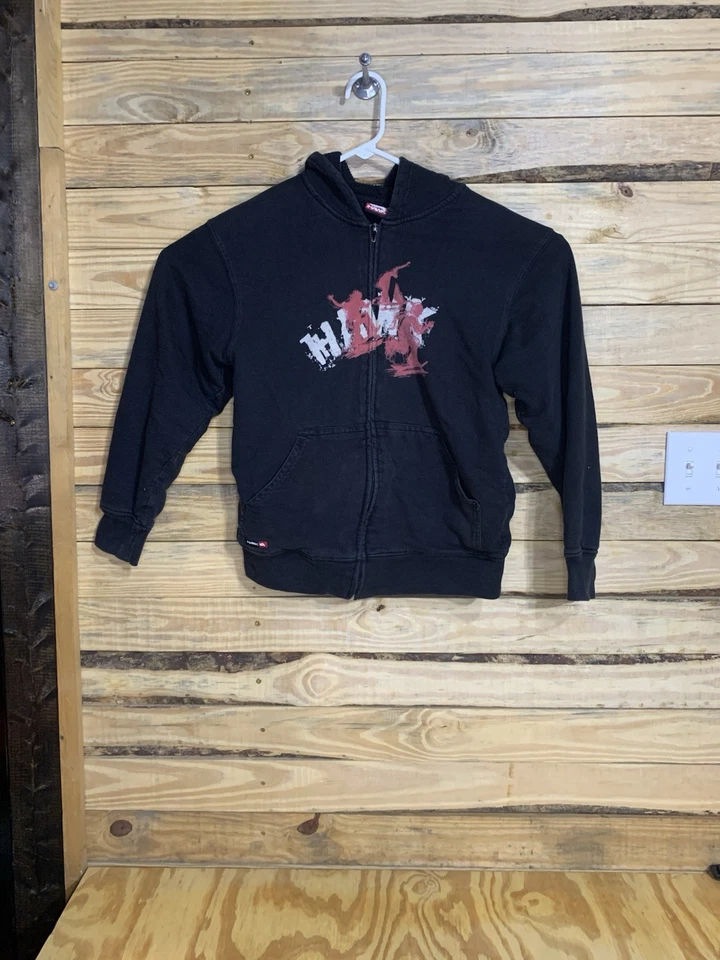 Sudadera con Capucha Vintage Tony Hawk Niños L Cremallera Y2K Negra Patinador Pakistán Foto 1 de 4