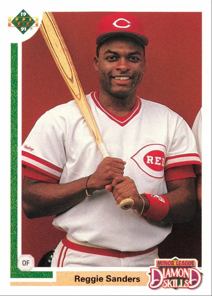 1991 Upper Deck Final Edition Reggie Sanders Cincinnati Reds #11F - Image 1 of 2