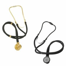 Gold/Black Premium Sprague Rappaport Dual Head Stethoscope-Adult, Child, Infant