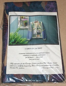 Carolyn White "Carolyn Jacket" Knit Pattern for All Figures w/ Woven Vest Shell - Picture 1 of 4