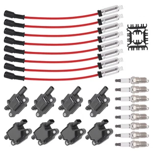 Spark Plugs & Wire & Coil Packs Ignition Coil Set For GM 4.8 5.3 6.0 6.2 UF413 - Foto 1 di 12