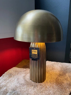 SALE: PTMD Design Lampe Metall Tischlampe 37 cm Metallschirm golden selten - Bild 1 von 4