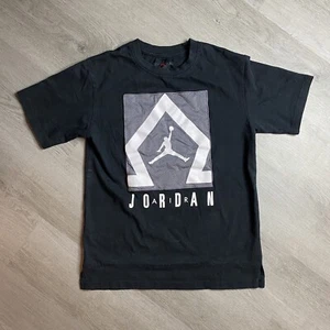 Air Jordan Youth Black White Grey Jumpman Logo T-shirt Size Youth  Large - Picture 1 of 7