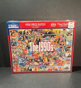 “The 1990’s” White Mountain (#959)  Large Pieces 1000pc Puzzle - Factory Sealed! - Picture 1 of 7