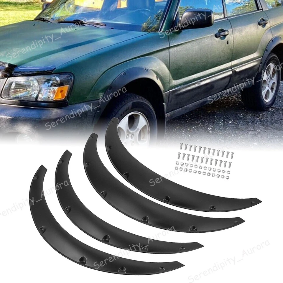 Cuerpo de rueda de arco extra ancho con llamaradas de guardabarros de 35"" 4 piezas para Subaru Forester 2003-2020 Foto 1 de 4