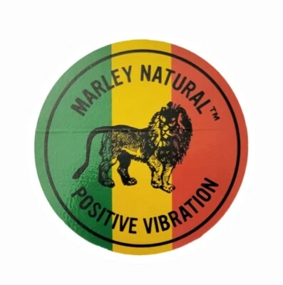 Marley Natural Sticker Green Yellow Red Lion Logo Bob Marley's Official Brand