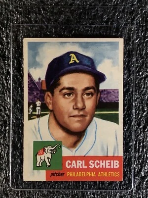 1953 Topps Baseball #57 Carl Scheib EX - Image 1 of 2