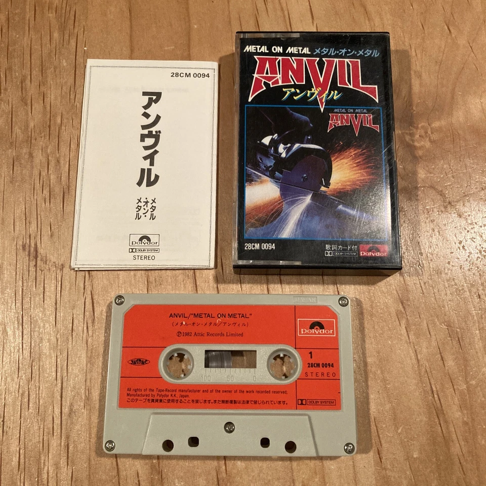 Anvil - Metal On Metal CASSETTE TAPE 1st Japan issue accept judas priest exciter - Image 1 of 4