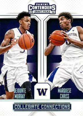 Dejounte Murray 2 2016 Contenders Draft Collegiate Connections Marquese Chriss - Image 1 of 2