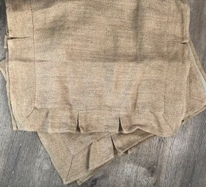 Amity Home King Pillow Shams Brown Beige Tan Linen Woven Tweed 19 x 31 - Picture 1 of 12