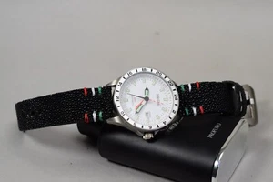 CORREA RELOJ 26 24 22 MM GENUINA PIEL PEZ RAYA NEGRO ITALIA APTA PANERAI MASTRAP - Imagen 1 de 10