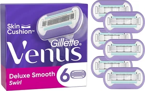 Gillette Venus Deluxe Smooth Swirl Rasierklingen Damen, 6er Pack Rasierklinge Ref - Bild 1 von 12