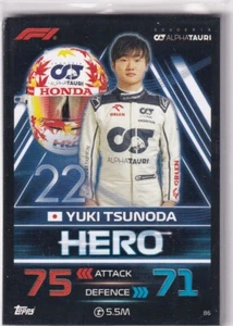 Topps F1 Turbo Attax 2023 Formel 1 Nr. 86 Yuki Tsunoda Hero - Bild 1 von 1
