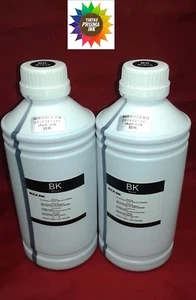 2 Lt 2000ml Refill Dye Black Ink compatible for HP Canon Dell Brother Epson - Picture 1 of 1