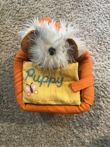 Vintage 1977 Fisher Price Plush Puppy 7” w/ Puppy House & Leash Bright Colors 8" - Bild 1 von 9