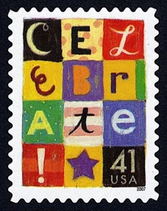 2007 CELEBRATE! MNH Single 41¢ Stamp #4196 Any Celebration All Special Occasions - Picture 1 of 1