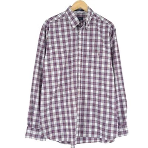 Camisa De Hombre Gant Calsito De Popelina A Cuadros De Manga Larga Zw7 Talla L - Imagen 1 de 8