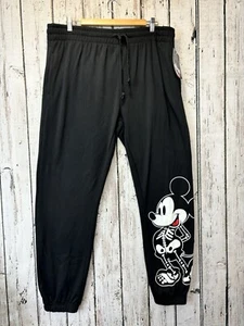 Disney Mickey Mouse Glow in the Dark Halloween Skeleton Size 3XL 21 Sweatpants - Picture 1 of 10