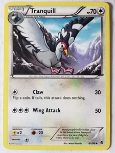 Tranquill 81/98 PL - Emerging Powers Pokemon Card - Midori Harada Art - Picture 1 of 2