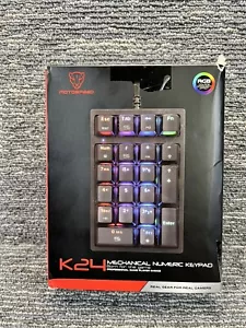 K24 Numeric Mechanical Keyboard 21 Keys USB Wired Keyboard with F6F2 - Picture 1 of 6