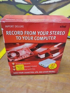 Xitel Inport Deluxe Stereo To PC Audio Recording Kit Converter Cassette - Picture 1 of 4