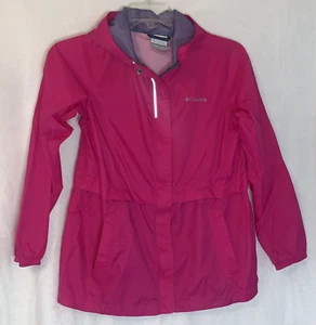 Columbia Jacket Girls Windbreaker Rain Gear Hooded XL Magenta Pink - Picture 1 of 4