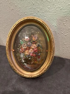 Vintage Burnes Ornate Oval 8x10 Frame Table Top or Hanging - Picture 1 of 5