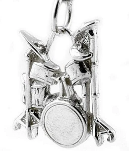 STERLING SILVER DRUMKIT CHARM      - Picture 1 of 2