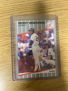 1989 Fleer - #254 Rickey Henderson