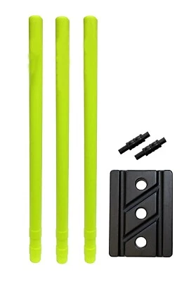 Пластиковый Cricket пни комплект 3 пни, 2 залога 1 стойка полный размер - Изображение 1 из 3