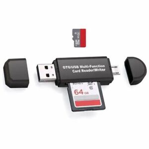  Lecteur de carte mémoire SD USB / micro USB SD TF OTG adaptateur PC