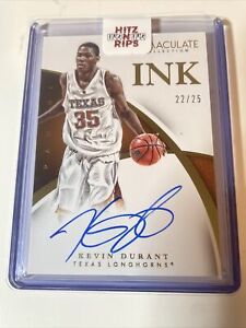 2015 Immaculate Collegiate Kevin Durant /25 Auto Texas Thunder Warriors Suns SSP
