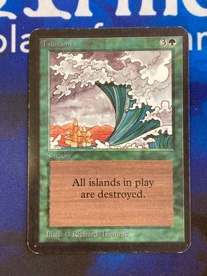 1x MTG Alpha Tsunami Magic: The Gathering Light Play - Image 1 of 2