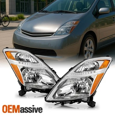Faros cromados para Toyota Prius 2006-2009 estilo OE lado conductor y pasajero Foto 1 de 4