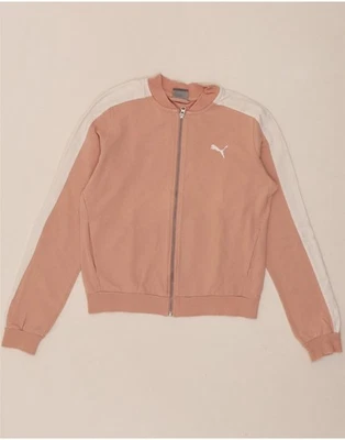 PUMA Womens Tracksuit Top Jacket UK 10 Small Pink Colourblock AS06 - Image 1 of 3