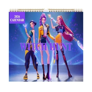 K-Pop Dämonjäger 2026 Kalender Rumi 、 Mira 、 Zoey 12-Monats-Zeitplanplaner - Picture 1 of 11