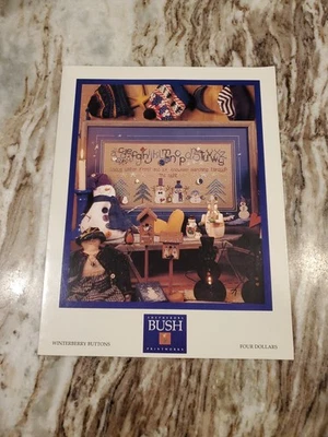 Shepherd's Bush Counted Cross Stitch Pattern Winterberry Buttons - Image 1 of 2