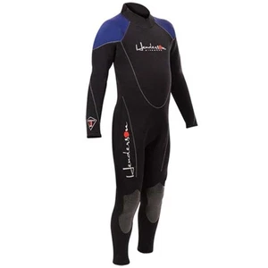 HENDERSON Juniors Black Blue Thermoprene Full Length Diving Jumpsuit Size 12 - Picture 1 of 12