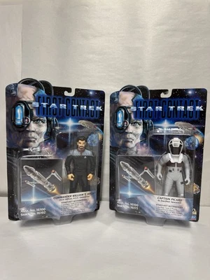 2x Figura Star Trek Primer Contacto Comandante William T. Riker, Capitán Picard NUEVO Foto 1 de 4