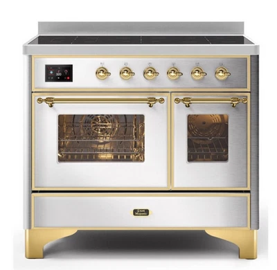 ILVE UMDI10NS3SSG Majestic II 40 inch Induction Range with 6 Elements SS Brass - Image 1 of 4
