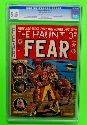 Haunt Of Fear #10 CGC 5.5 Pre-Code Golden Age E.C. Horror/Suspense Comics 1951 - Image 1 of 3