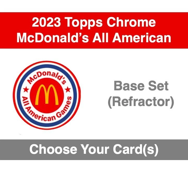 2023 McDonald's All American - Base Set - Refractor - Choose Your Card(s) - Image 1 of 1