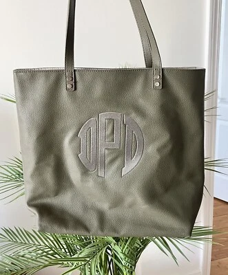 Jewell Thirty One Fashion Editor Purse Shoulder Bag Pebble Olive Green Tote DPD - Image 1 of 4