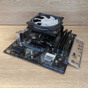 Lot carte mère Ryzen 7 5700X3D B450 avec 32 Go DDR4 (B-Die) et 500 Go NVME - Photo 1/12