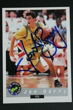 Jon Barry Signed Autographed 1992 Classic Draft Picks #25 Basketball Card 