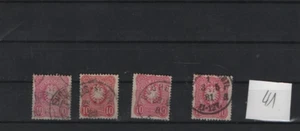 4 x Mi.-Nr. 41 Reichsadler im Oval Gute Stempel  (68) - Picture 1 of 1