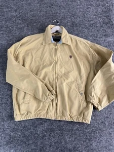 Vintage Knights Bridge Jacket Womens Medium Bomber Full Zip Casual Yellow N95 - Picture 1 of 9