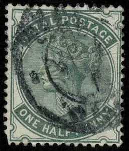 Natal 1882-89 Queen Victoria 1/2d Blue Green - Perf 14-CA Watermark-Fine Used 1 - Picture 1 of 1